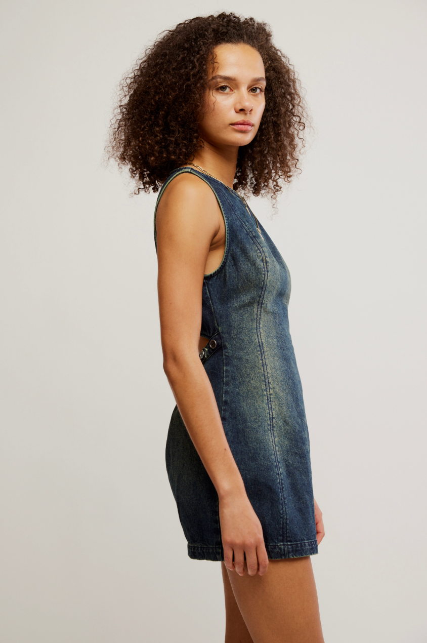 Free People Atlas Denim Mini Dress