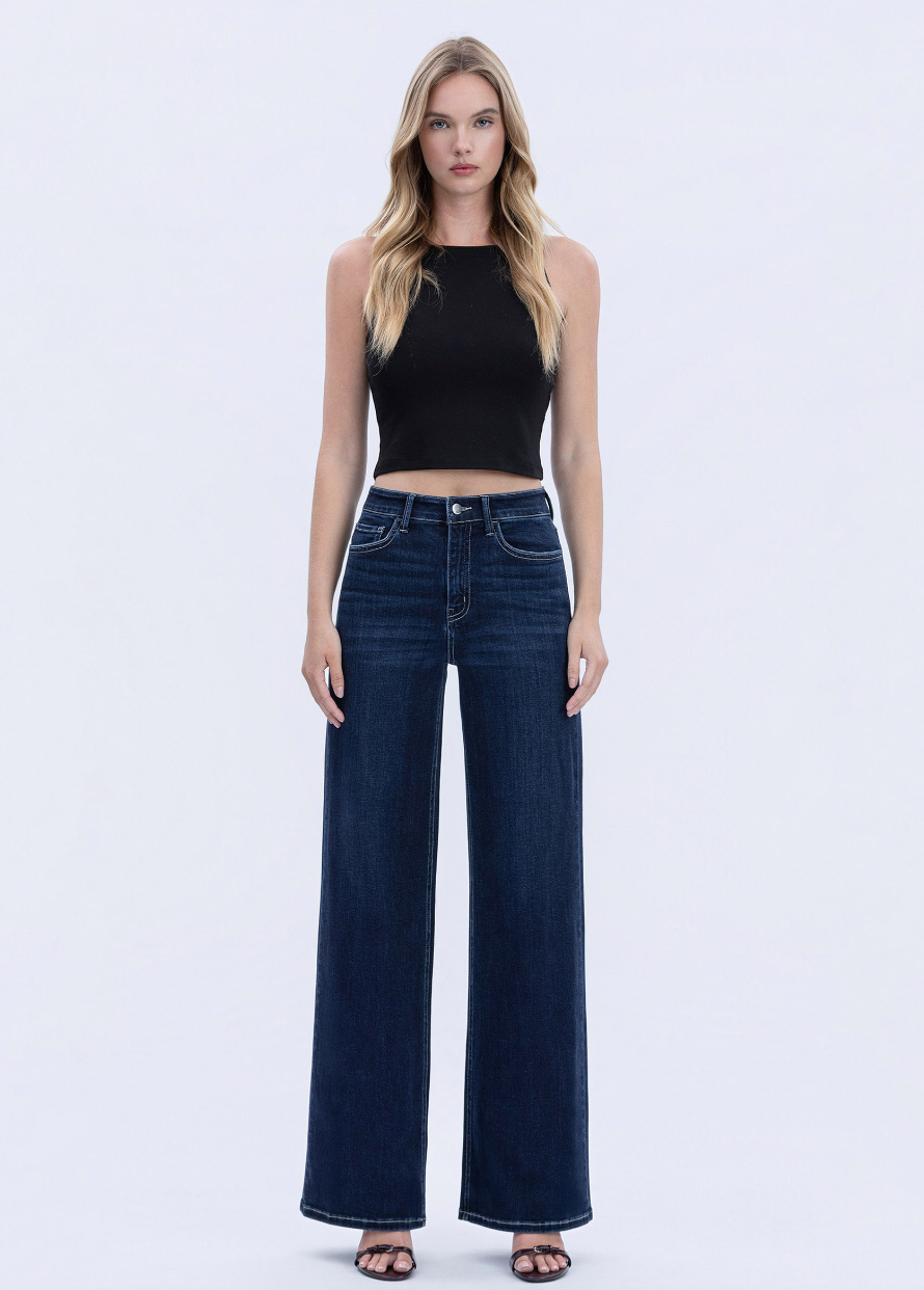 Flying Monkey Dark Wash Wide Leg Jeans