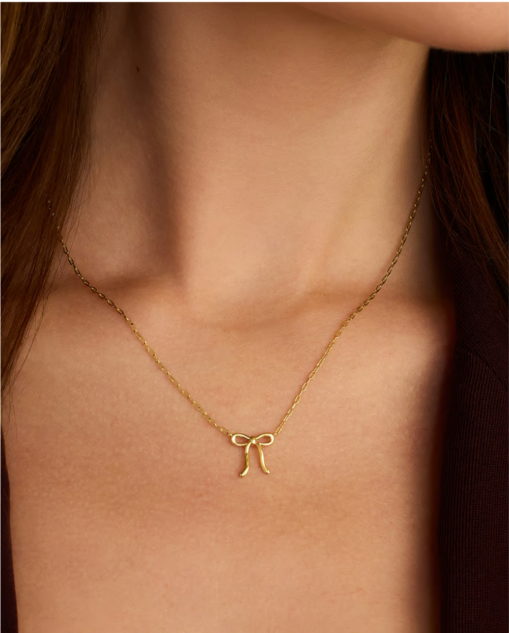 gorjana gold Put a Bow on it Necklace