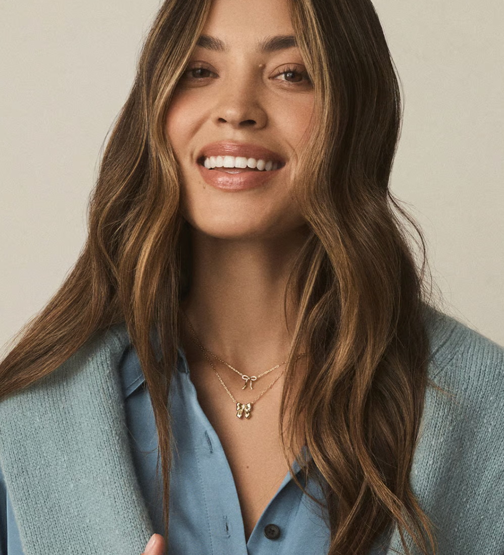 gorjana gold Put a Bow on it Necklace