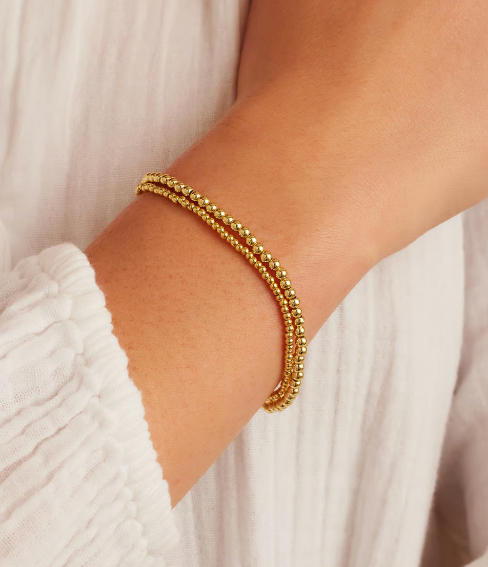 Gorjana Gold Poppy Beaded Bracelet Set of Two