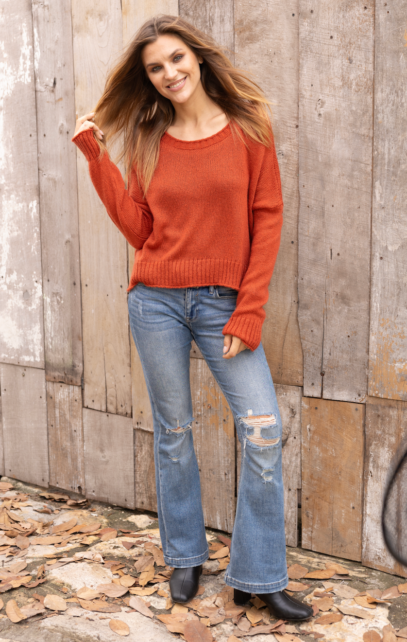 Wooden Ships Juliana Lightweight Crew Sweater