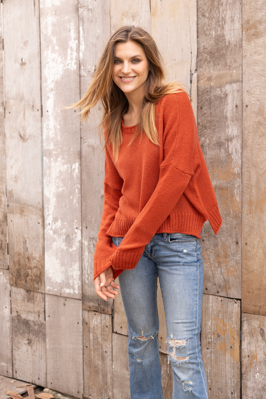 Wooden Ships Juliana Lightweight Crew Sweater