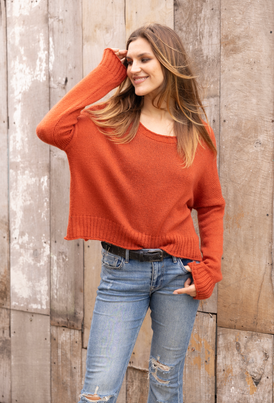 Wooden Ships Juliana Lightweight Crew Sweater