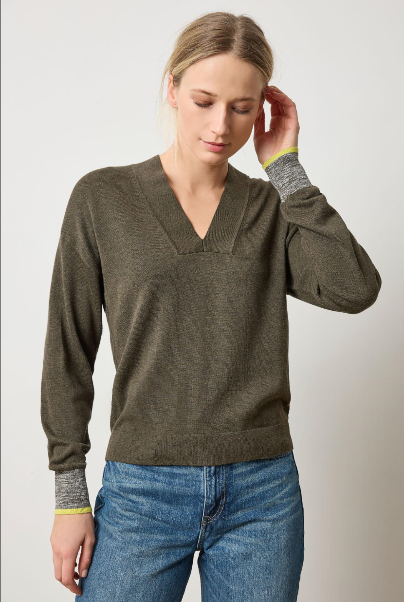 Lilla P V-Neck Pullover Sweater
