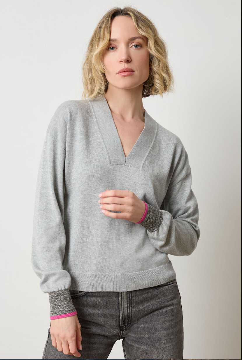 Lilla P V-Neck Pullover Sweater