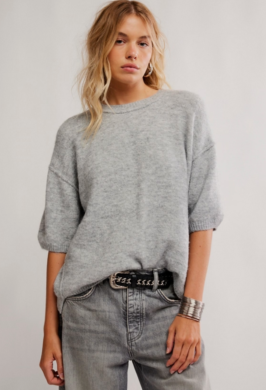 Free People Margot Short Sleeve Sweater