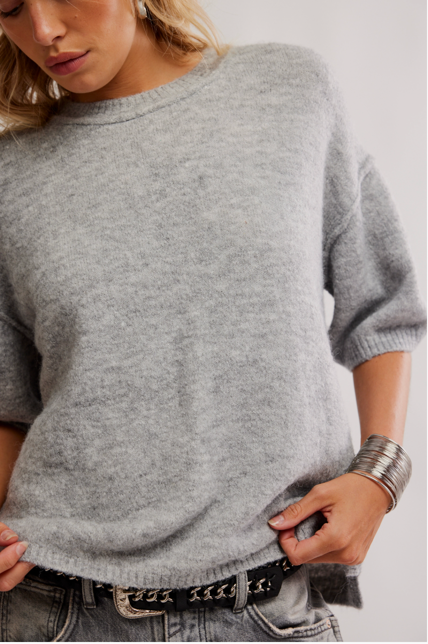 Free People Margot Short Sleeve Sweater