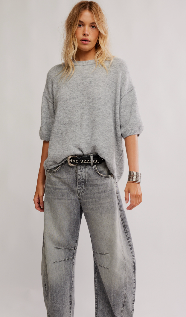 Free People Margot Short Sleeve Sweater