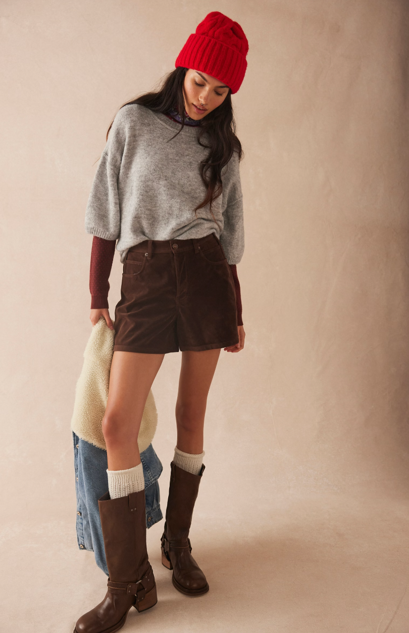 Free People Margot Short Sleeve Sweater