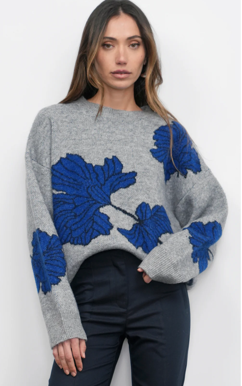 Bennett Intarsia Floral Sweater