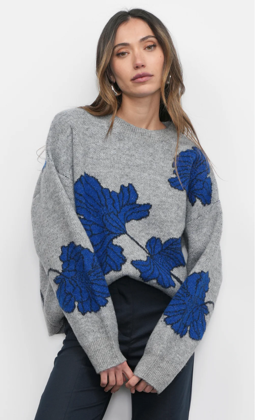 Bennett Intarsia Floral Sweater
