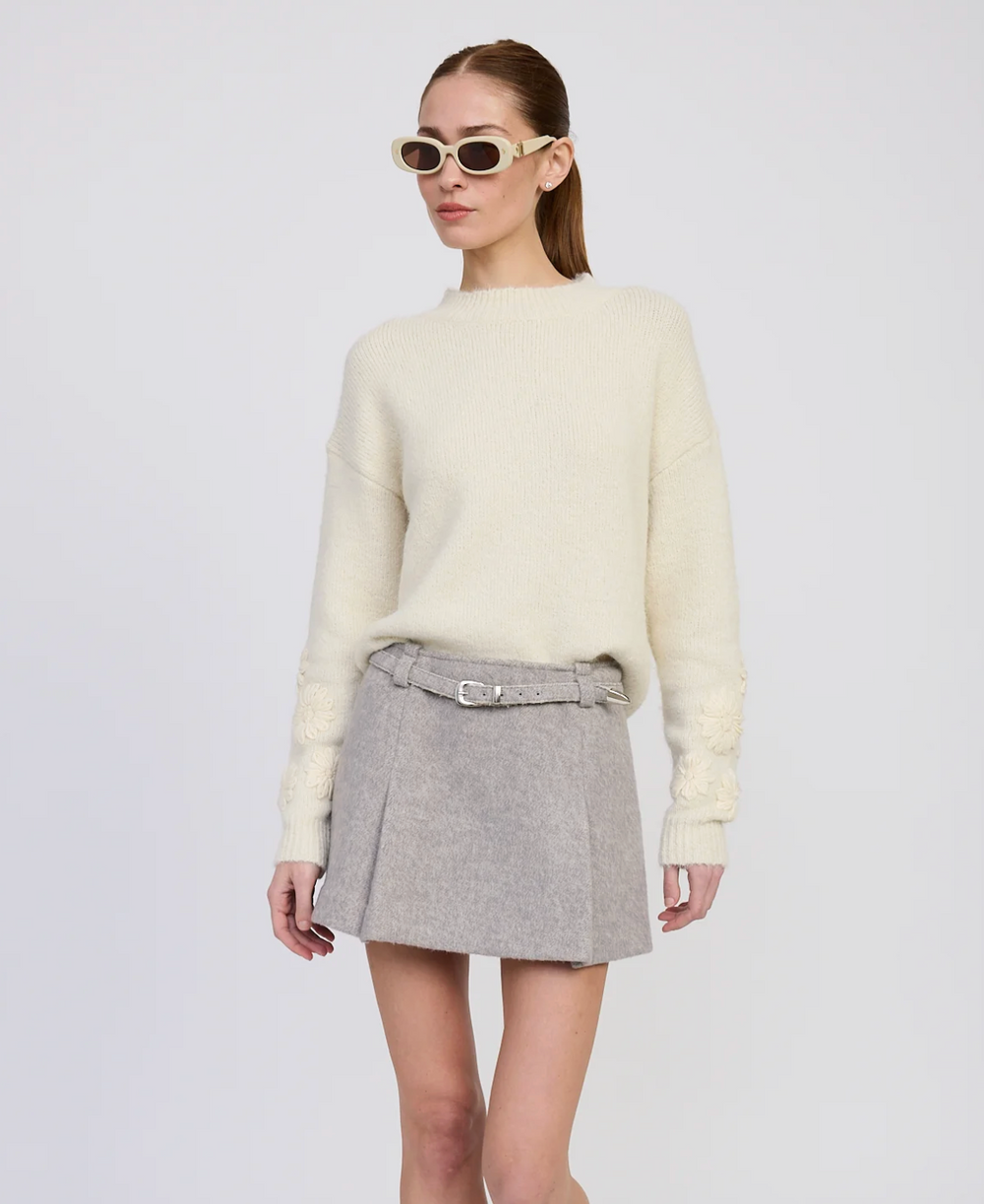 Alannah Floral Sleeve Sweater