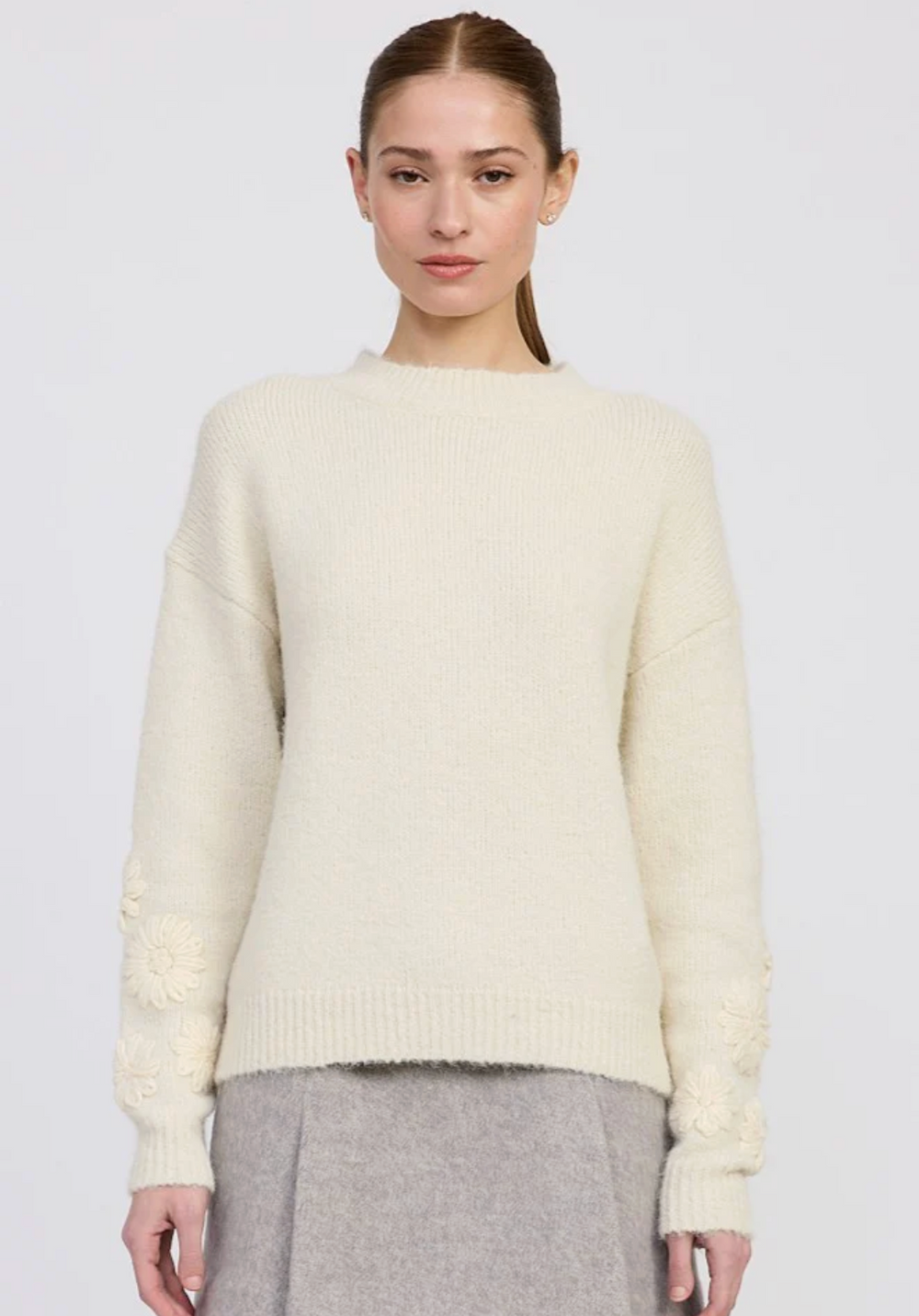 Alannah Floral Sleeve Sweater