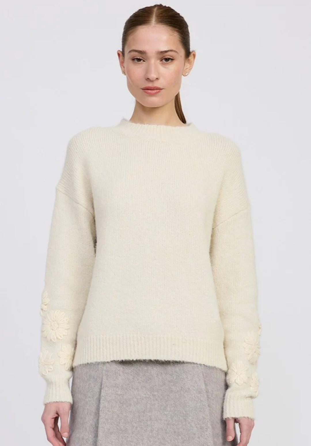 Alannah Floral Sleeve Sweater