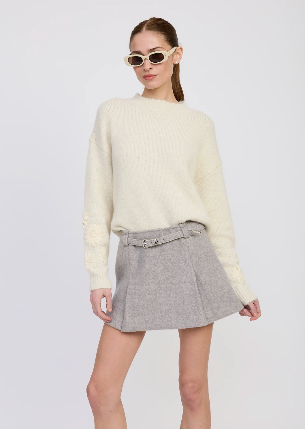 Alannah Floral Sleeve Sweater