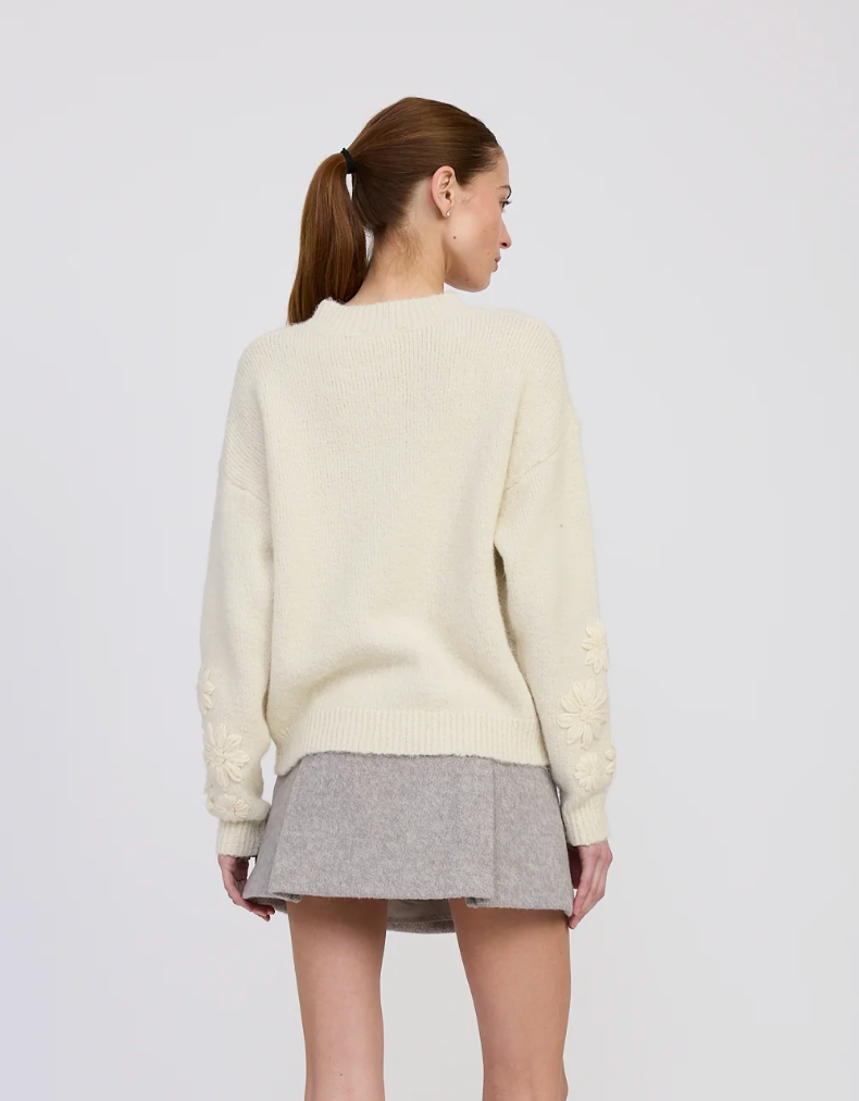 Alannah Floral Sleeve Sweater