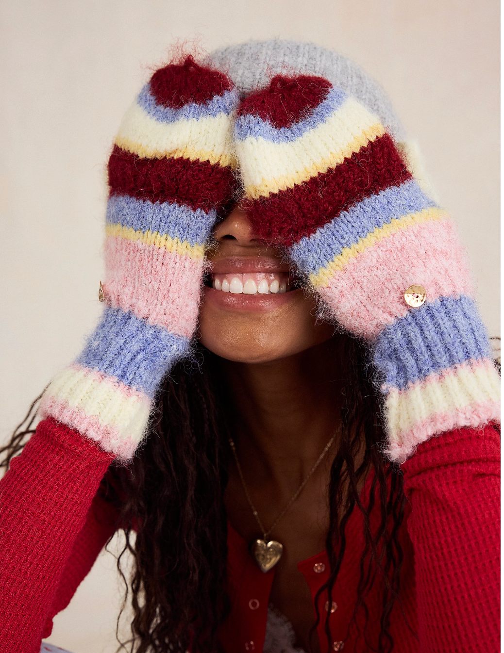 Free People Super Stripe Gloves/Mittens