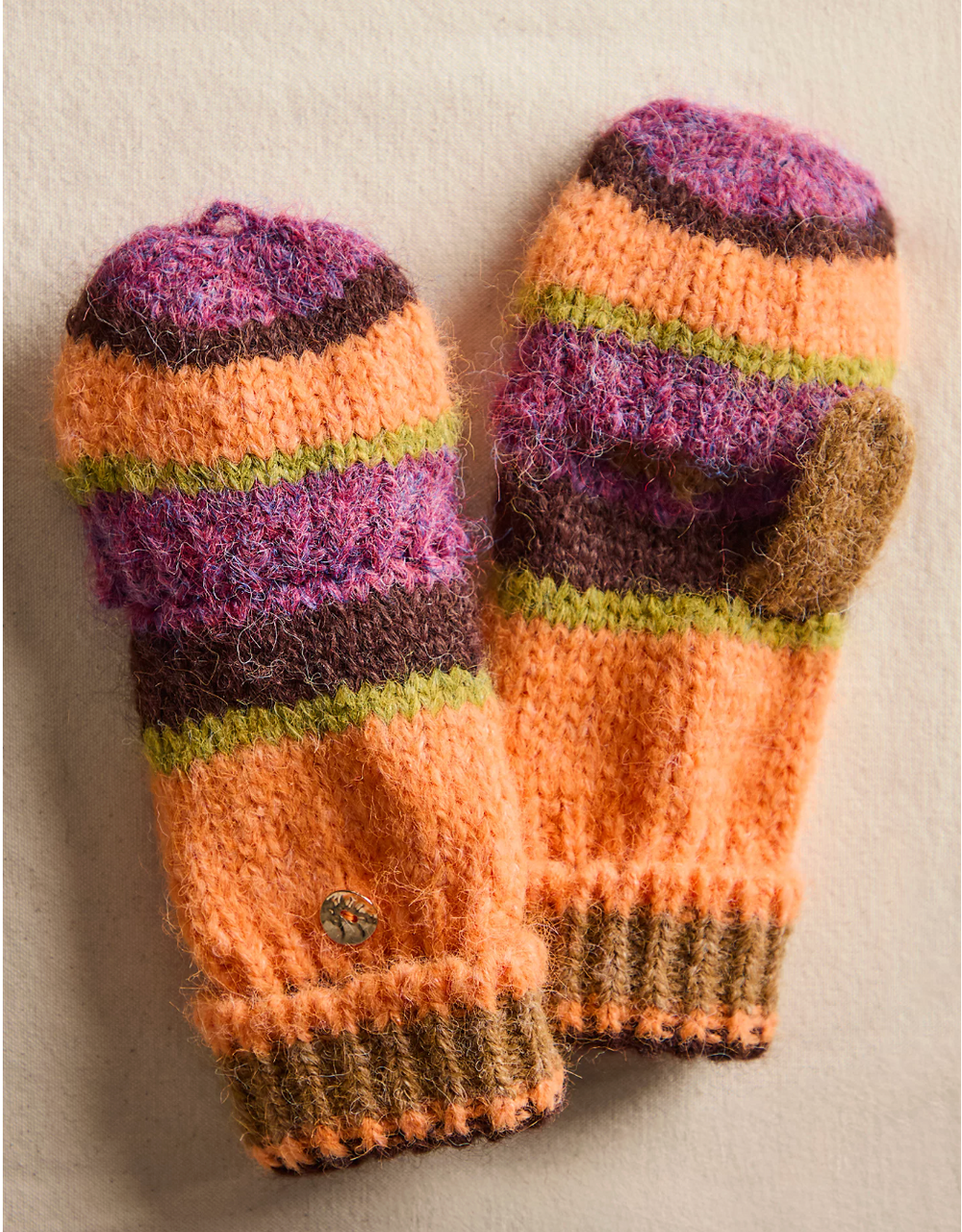 Free People Super Stripe Gloves/Mittens