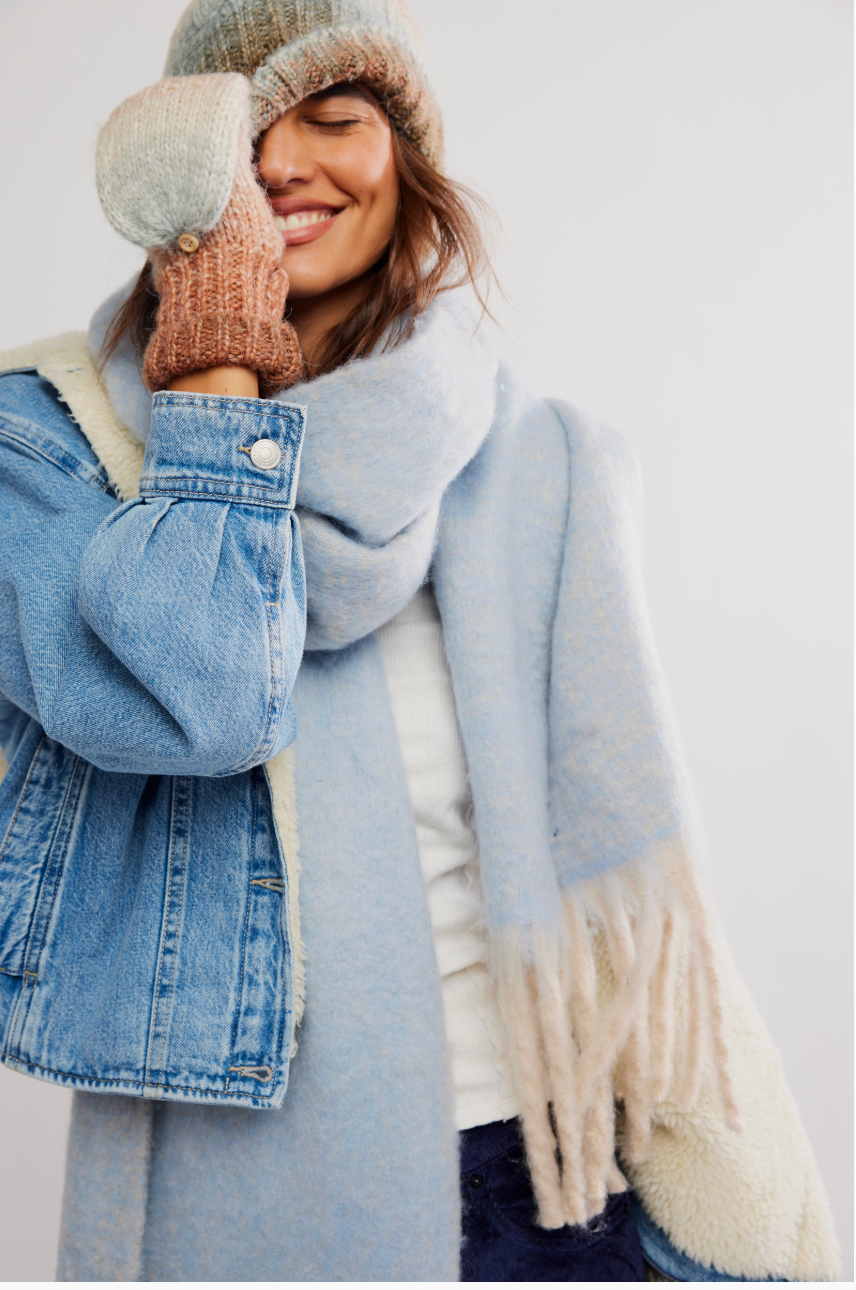 Free People Winter Chill Blanket Scarf
