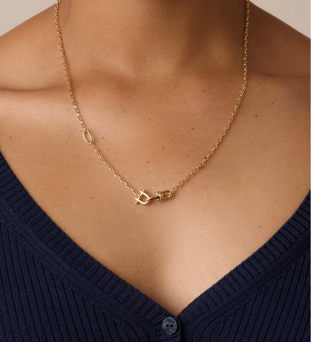 gorjana gold Atlas Delicate Lariat Necklace