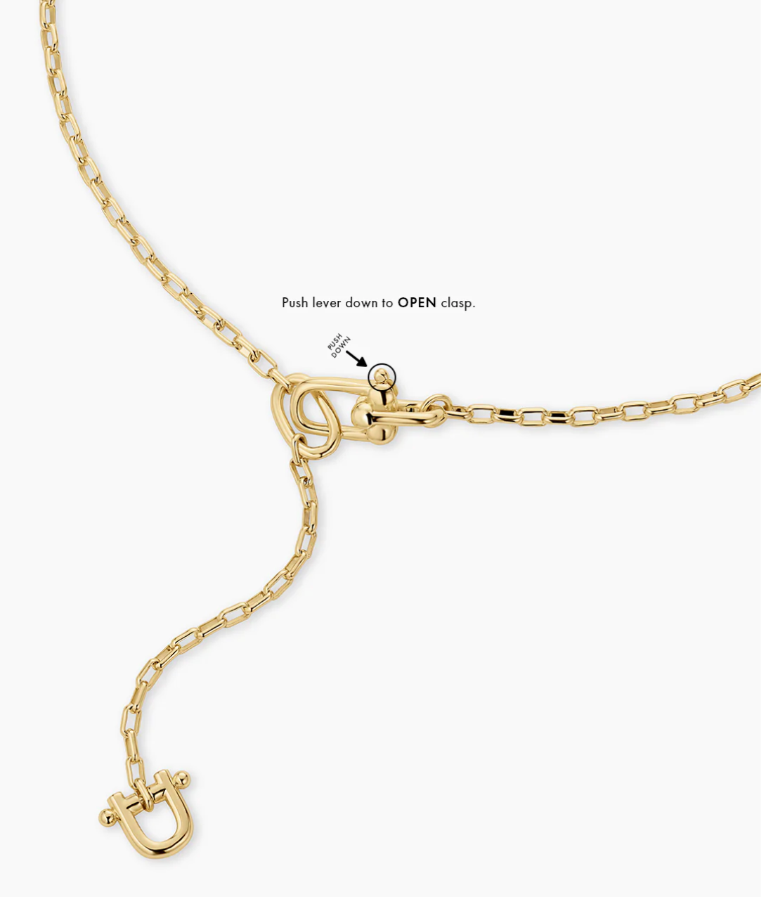 gorjana gold Atlas Delicate Lariat Necklace