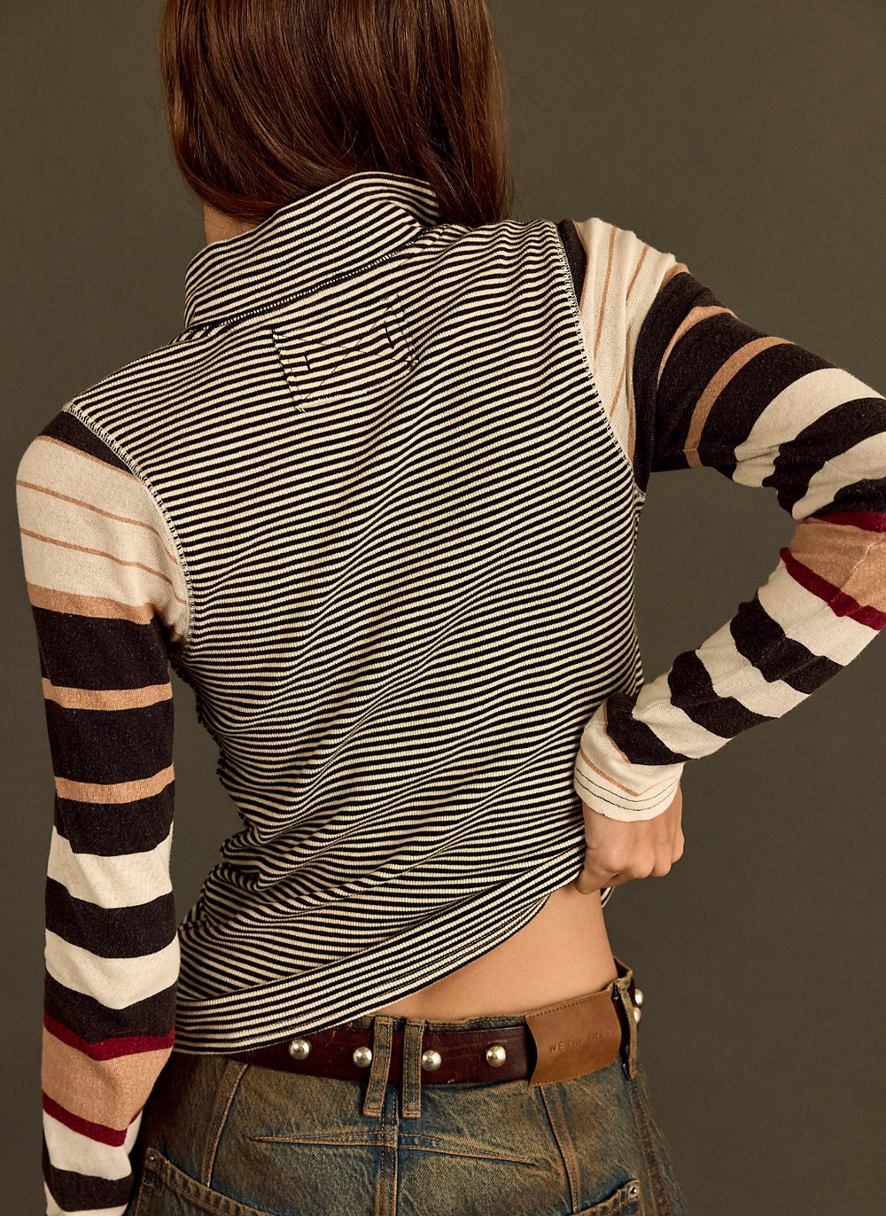 We the Free People Avery Quarter Zip Long Sleeve tee