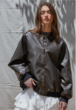 Maverick Bomber Vegan Leather Jacket
