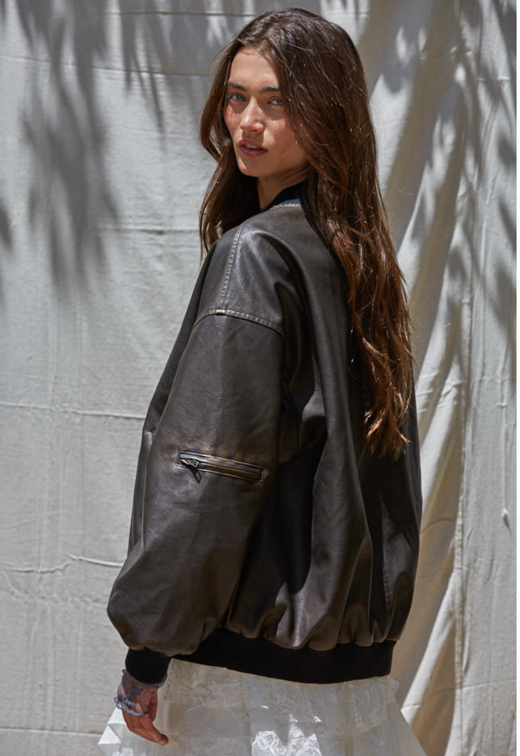 Maverick Bomber Vegan Leather Jacket
