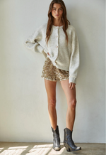 Gold Sequin Shorts