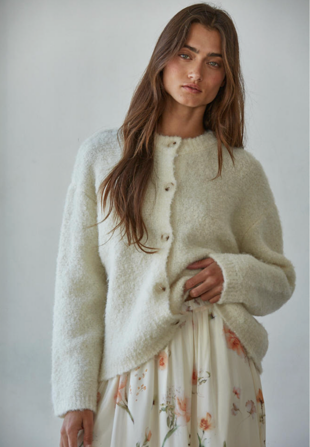 Pillow Talk Cream Cardigan Sweater