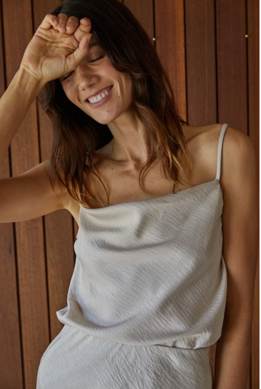 Champagne Satin Cami