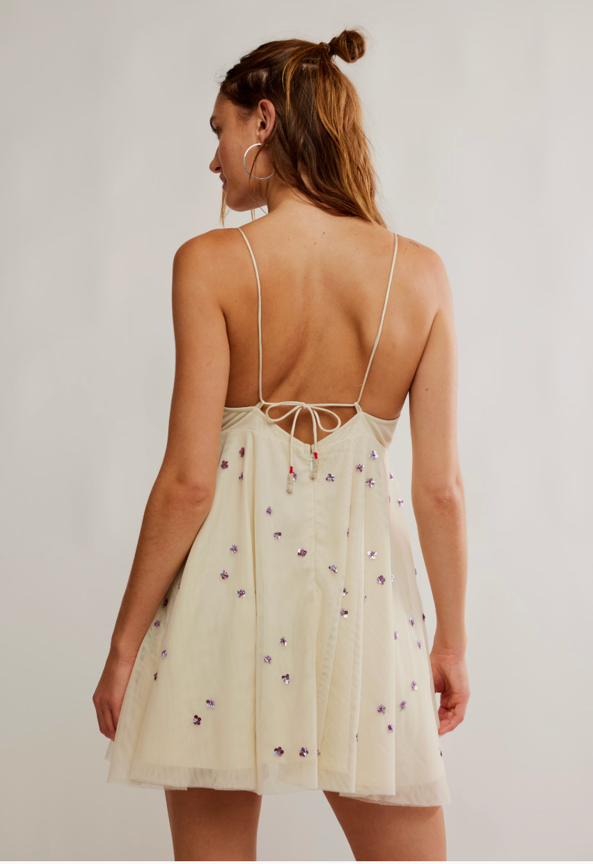 Free People Noel Shine Mini Dress