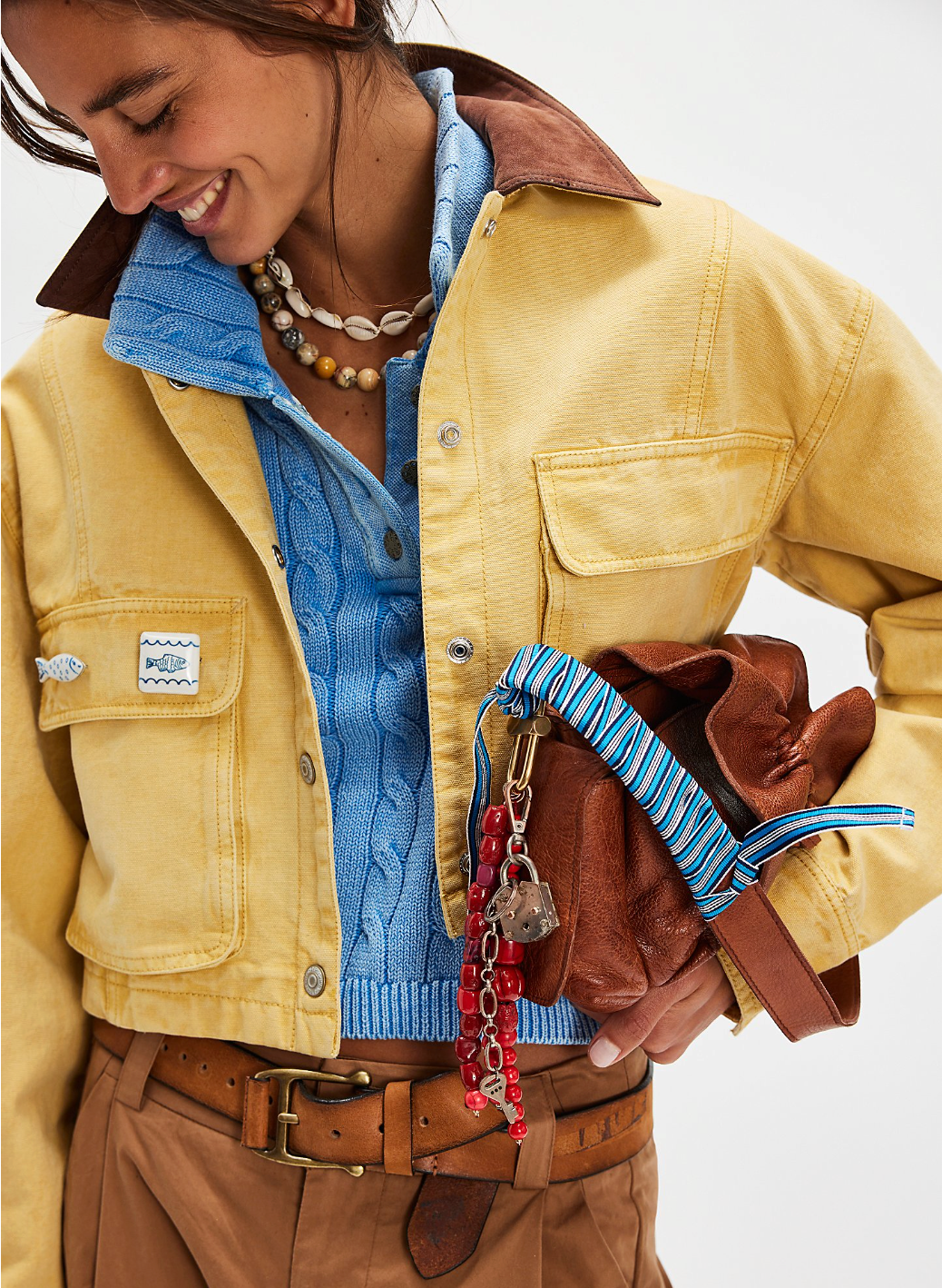 We the Free People Martha Workwear Jacket in Rattan