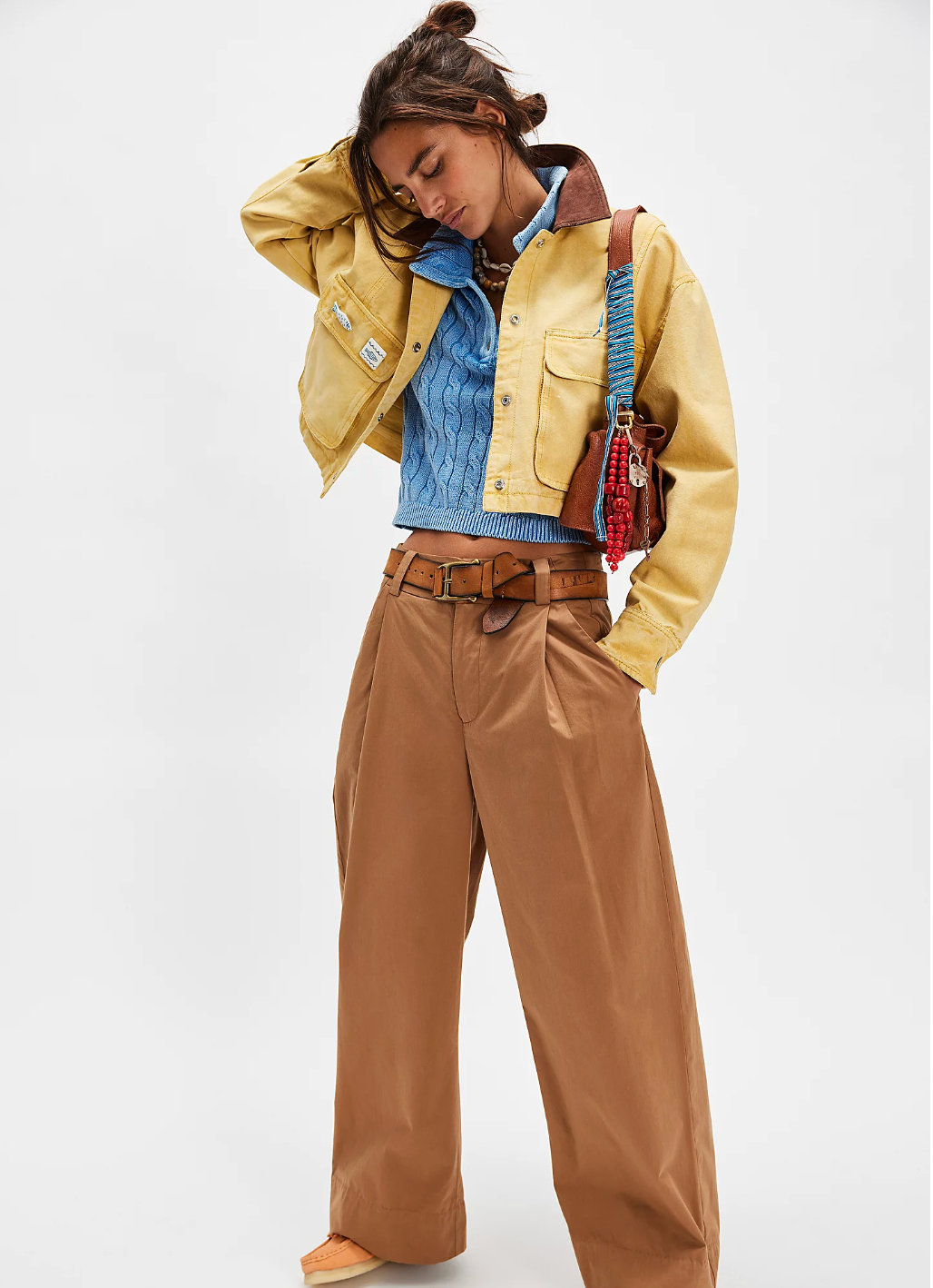 We the Free People Martha Workwear Jacket in Rattan