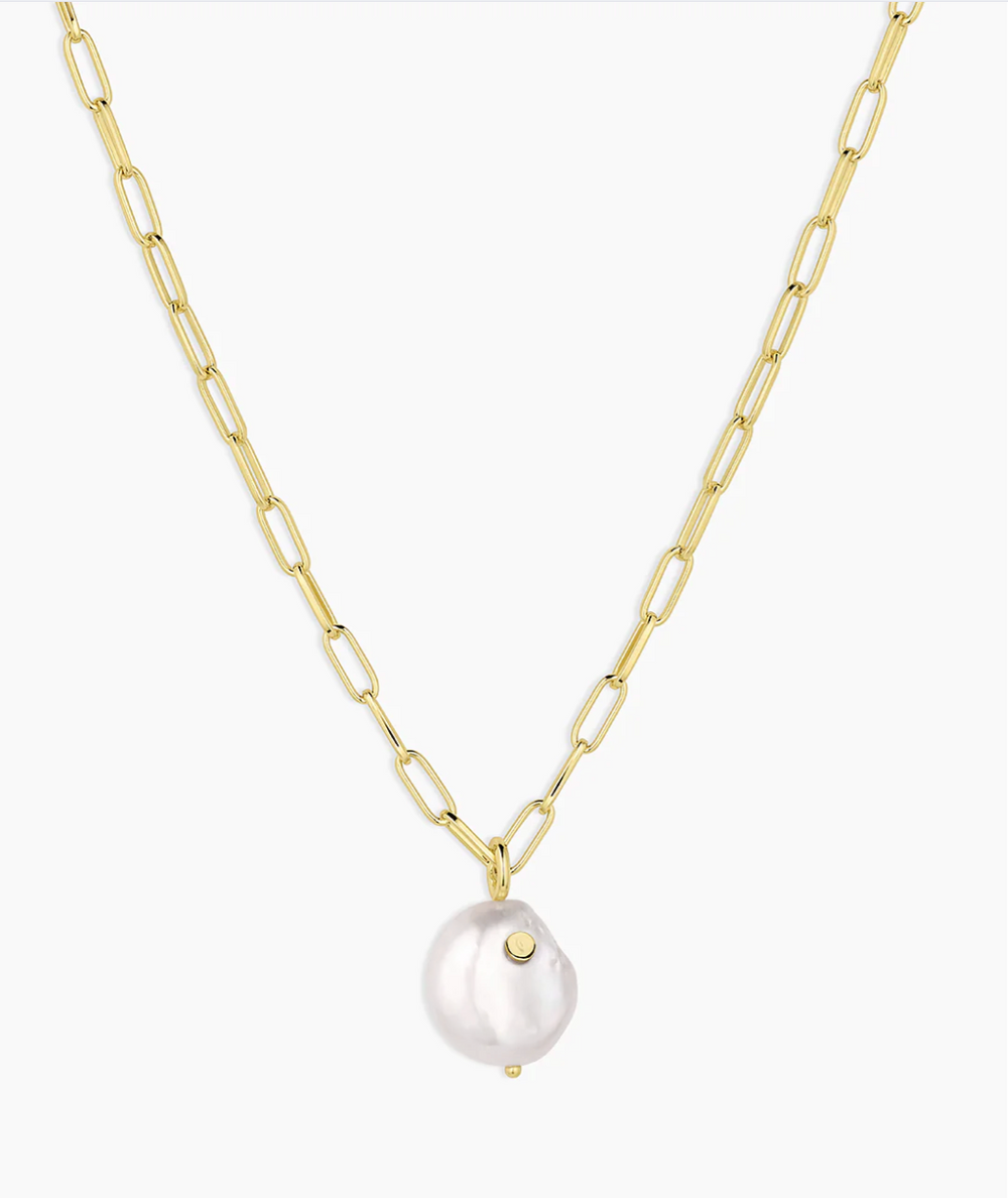 gorjana Reese Gold Pearl Necklace