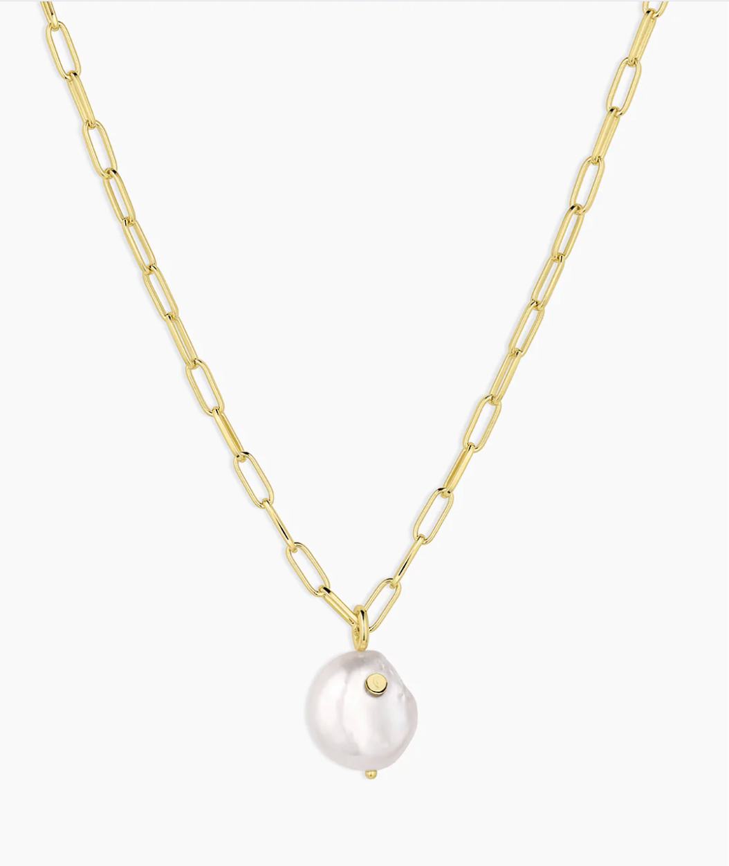 gorjana Reese Gold Pearl Necklace