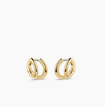 gorjana Taner Gold Double Huggie Earrings