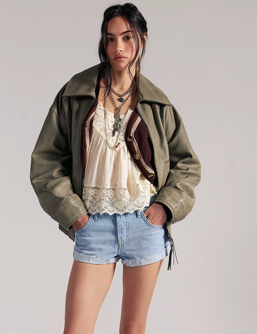 We the Free People Cali Cuffed denim Jean Shorts