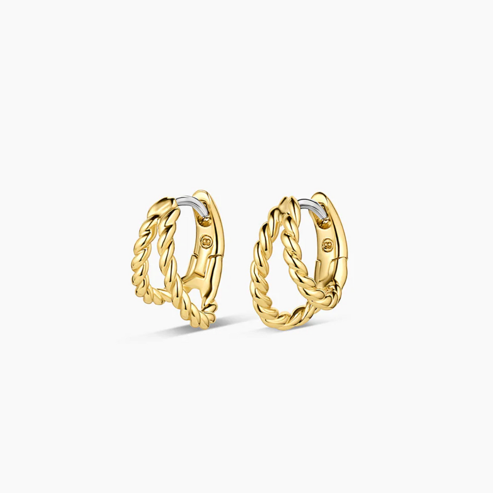 gorjana Crew Split Gold Huggie Earrings