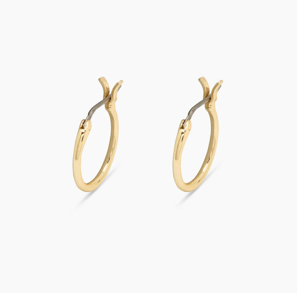 gorjana Taner Mini Gold Huggie Earrings