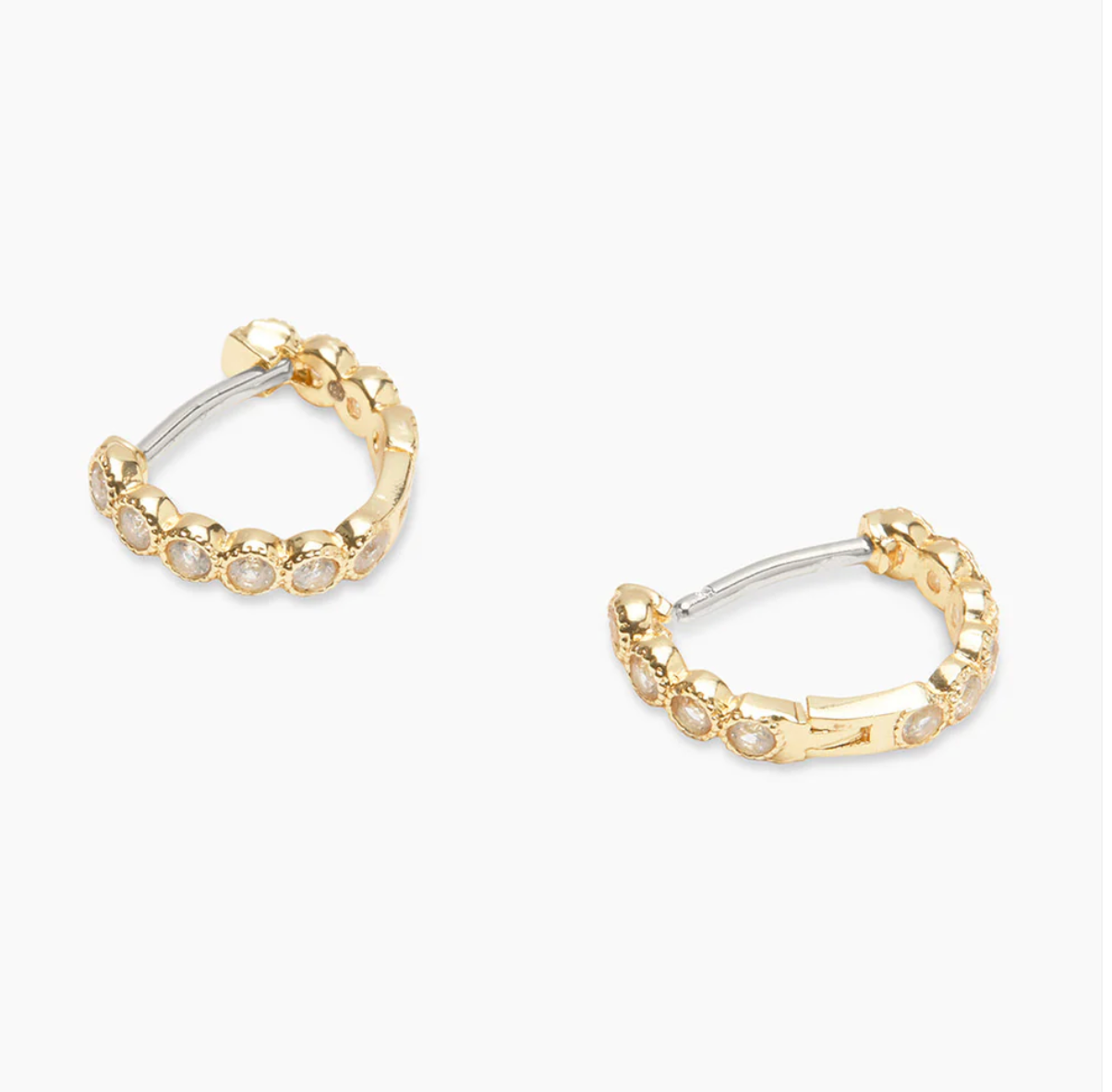 gorjana Madison Shimmer Gold Huggie Earrings