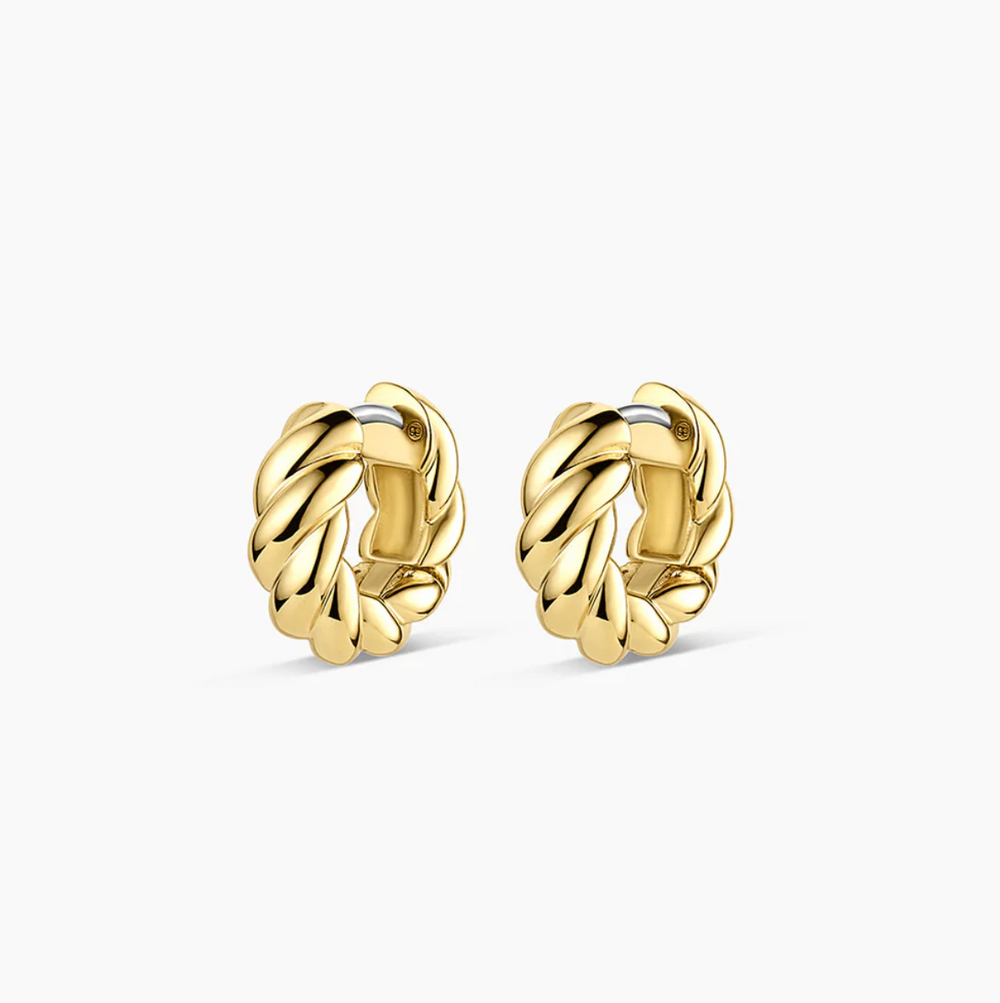 gorjana Crew Helium Gold Huggie Earrings