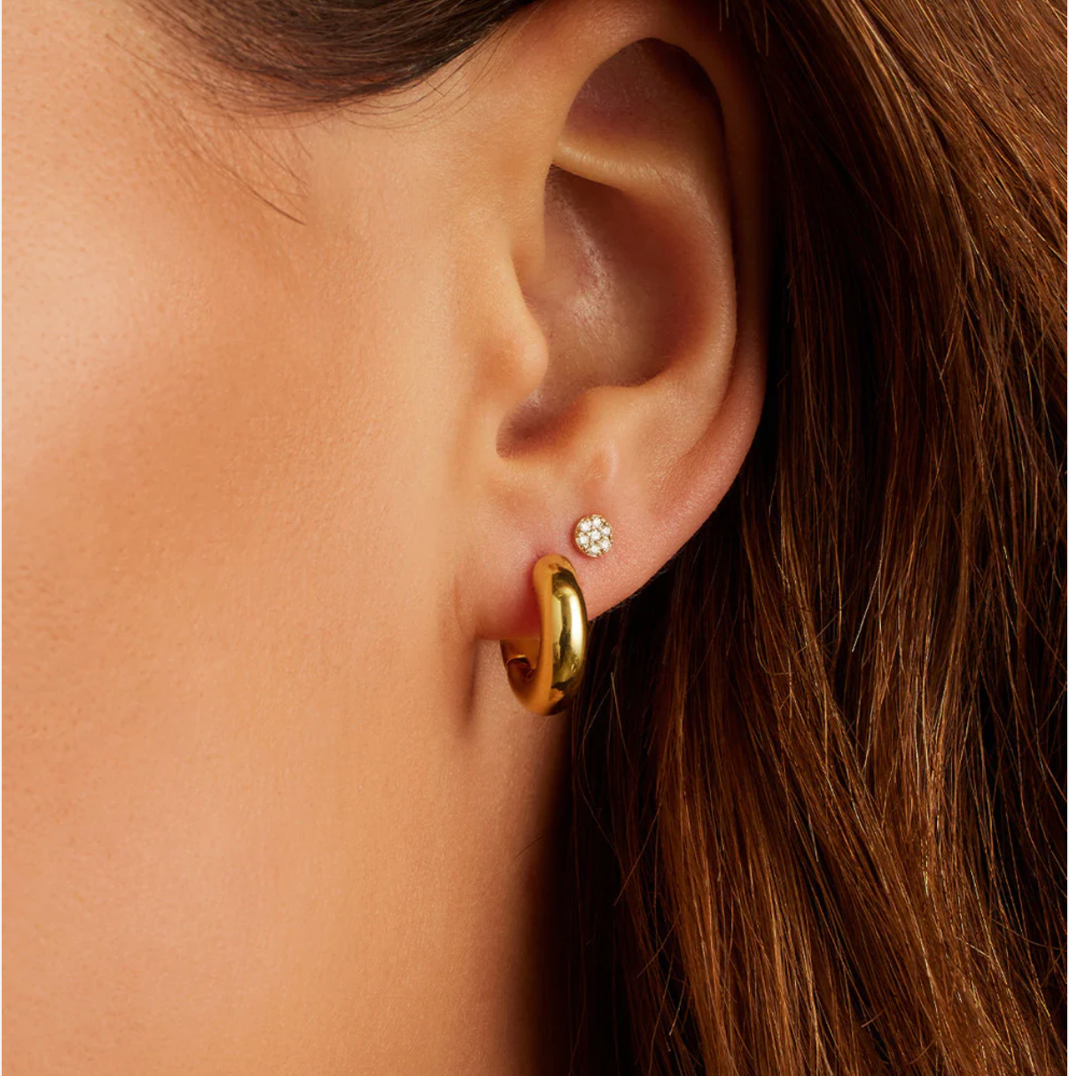 gorjana Lou Gold Huggie Earrings