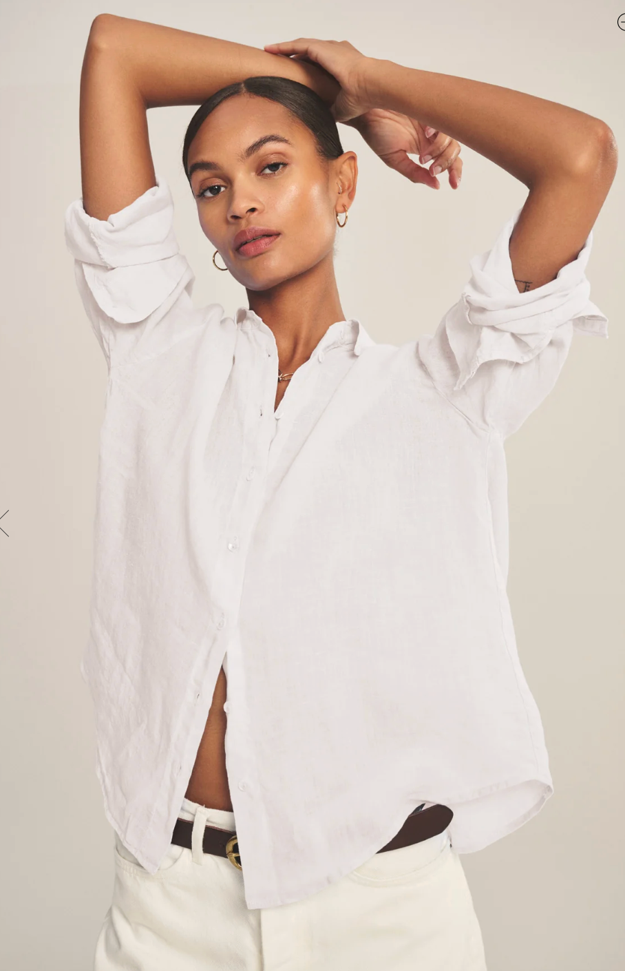 Velvet by Graham & Spencer Brighton Woven Linen Button Down Shirt