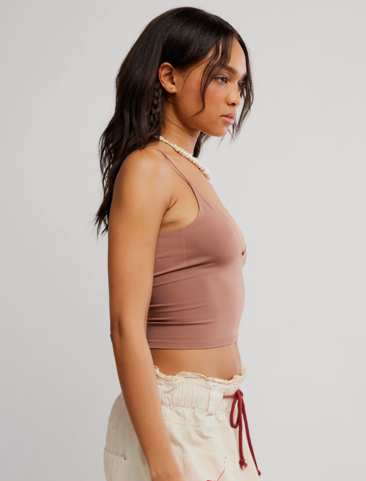 Free People Round Two Skinny Strap Stretch Cami