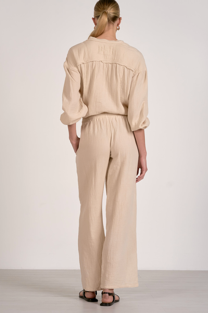 Dana Cotton Gauze Pull-on Pants