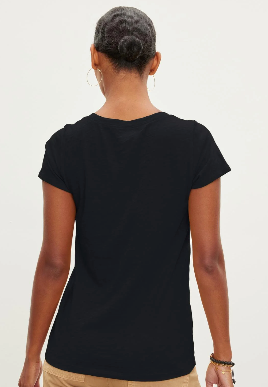 Velvet by Graham & Spencer Original Short Sleeve V-Neck Eli t-shirt tee
