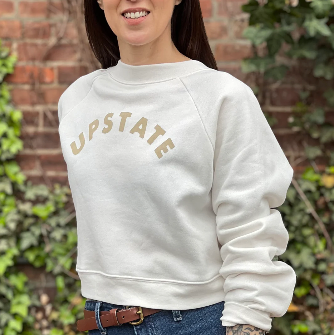 UPSTATE Arch Crop Crewneck