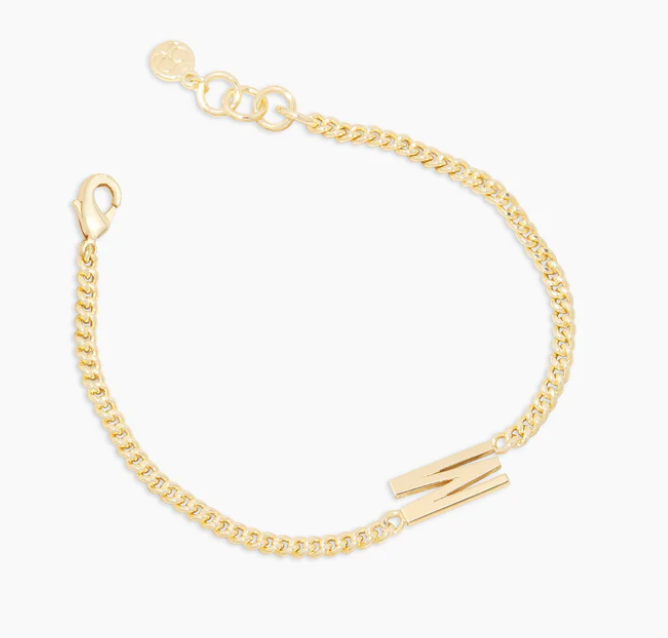 Gorjana Gold Wilder Alphabet Initial Bracelet